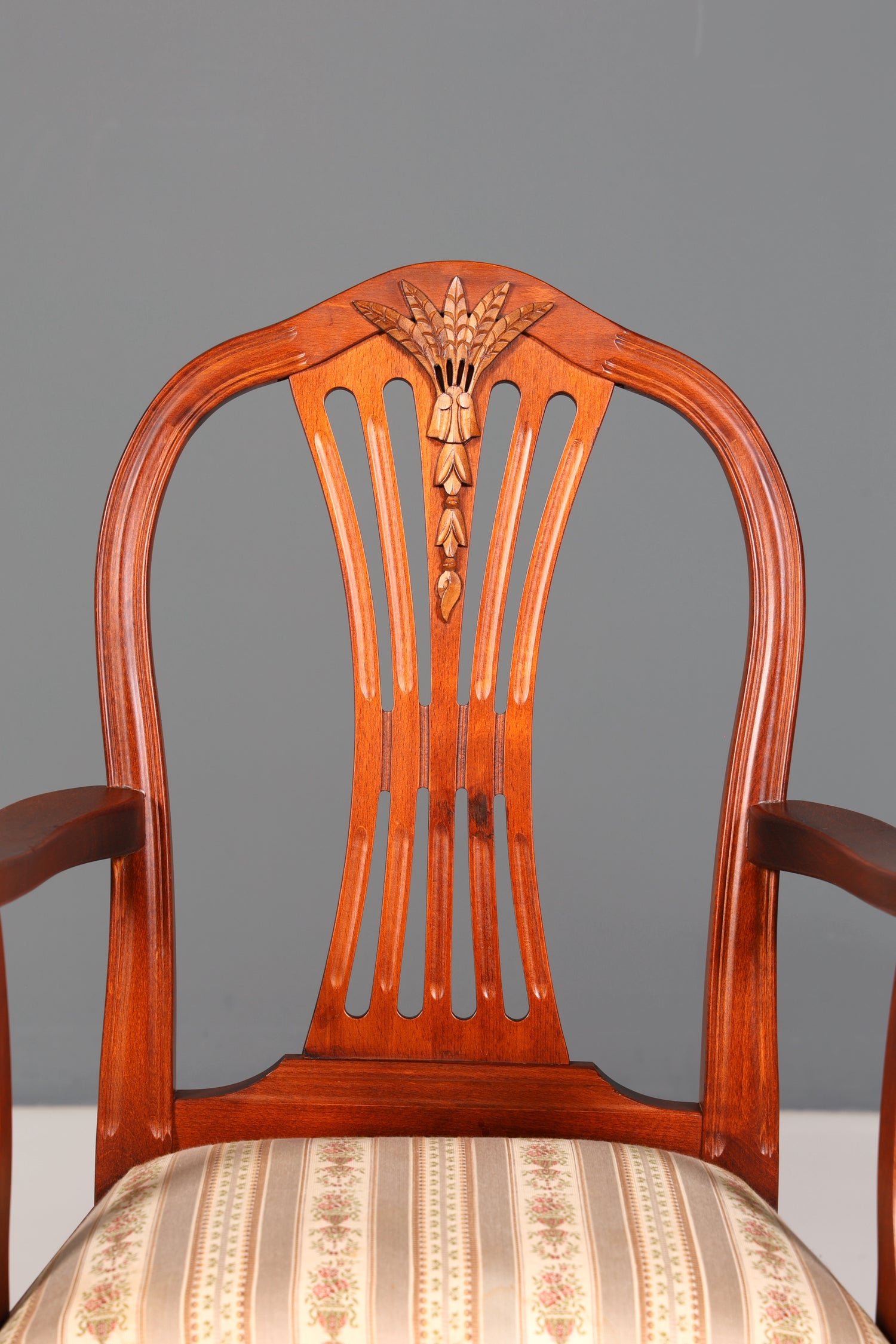 6x Traumhafte Stühle im Gustavianischer Stil Englisch Stil Küchenstühle Antik Stil Esszimmer Stuhl Set