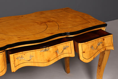 Beautiful Louis XV-style desk French office desk antique-style office table solid wood