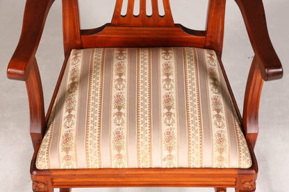 6x Traumhafte Stühle im Gustavianischer Stil Englisch Stil Küchenstühle Antik Stil Esszimmer Stuhl Set