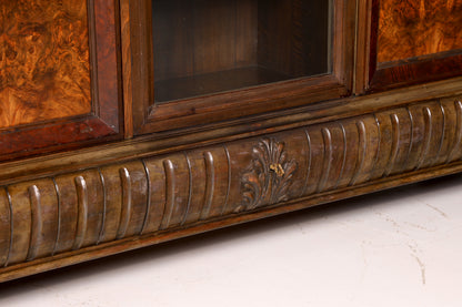 Beeindruckender Neorenaissance Bücherschrank Gründerzeit Vitrine Herrenzimmer Buffet Schrank Antik Massivholz