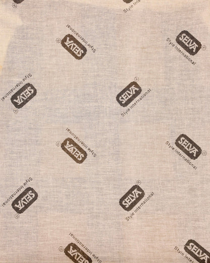 Hauptstadt Möblerei Stoffbezug mit Selva Style International Logo Muster in Beige für englische Regency Stühle