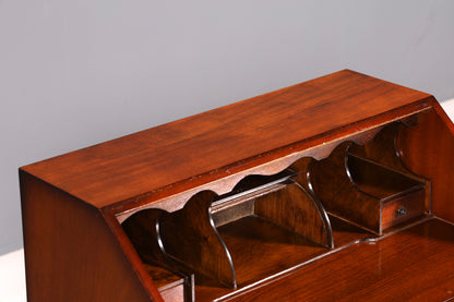 Wunderschöner Englischer Sekretär Schreibkommode Mahagoni Echt Holz Schreibtisch Kommode 60s UK Vintage