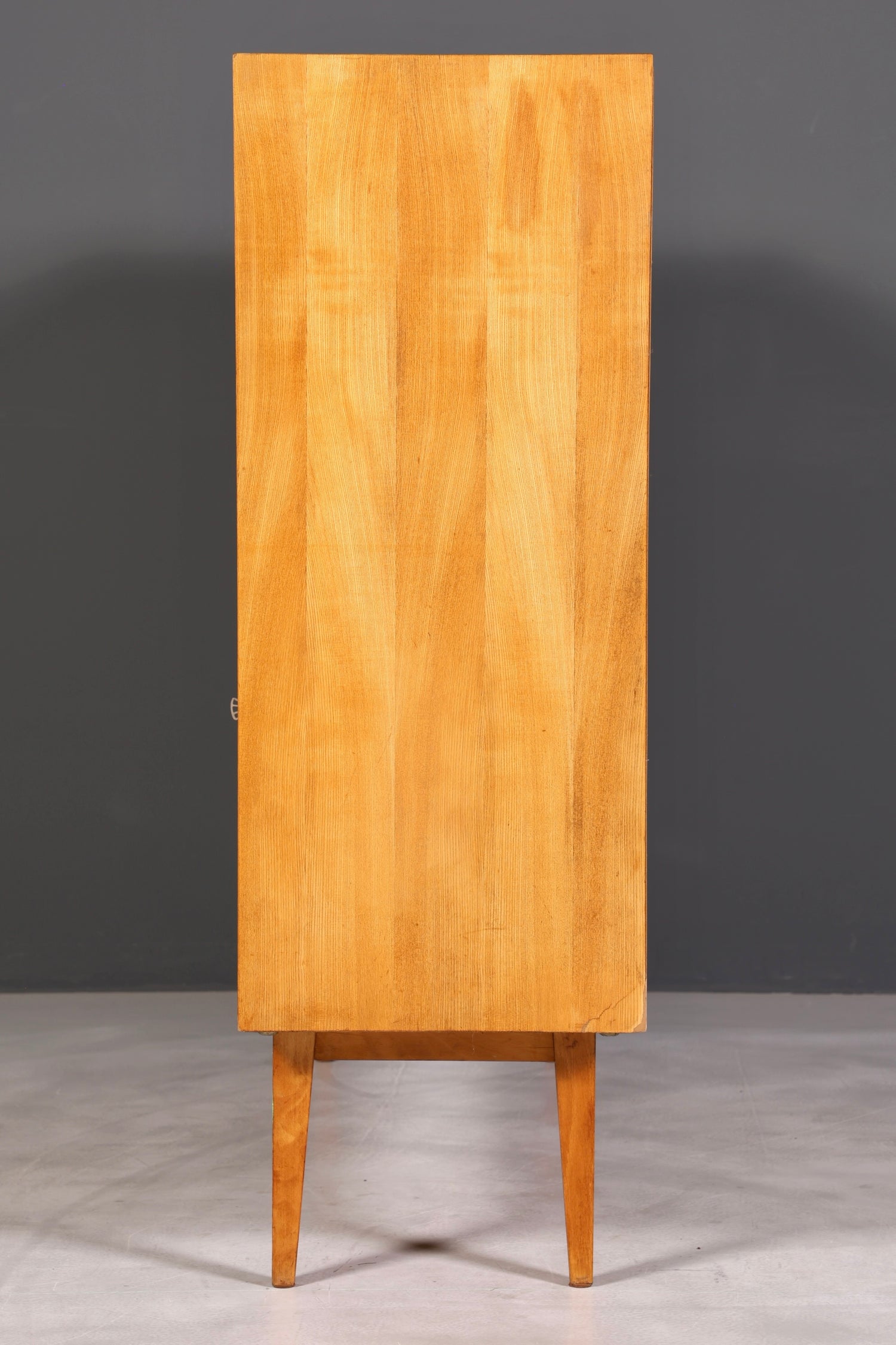 F891 Finish cm Traumhafter Mid Century Highboard Retro Vitrine 60er Jahre Schrank Kommode
