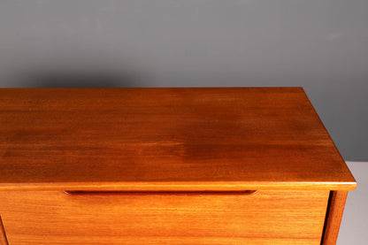 G046 Finish Wunderschönes Mid Century Highboard echt Holz Schrank Büro Kommode 60er Jahre