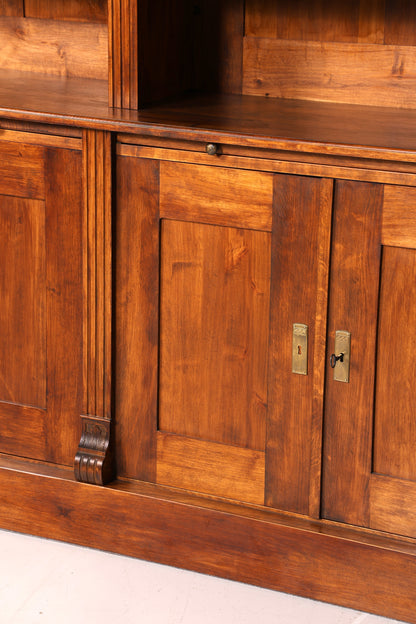 Traumhaftes XXL massiv Holz Regal Kolonial Schrank Antik Stil Bücherregal Kommode Bibliothek Bücherwand