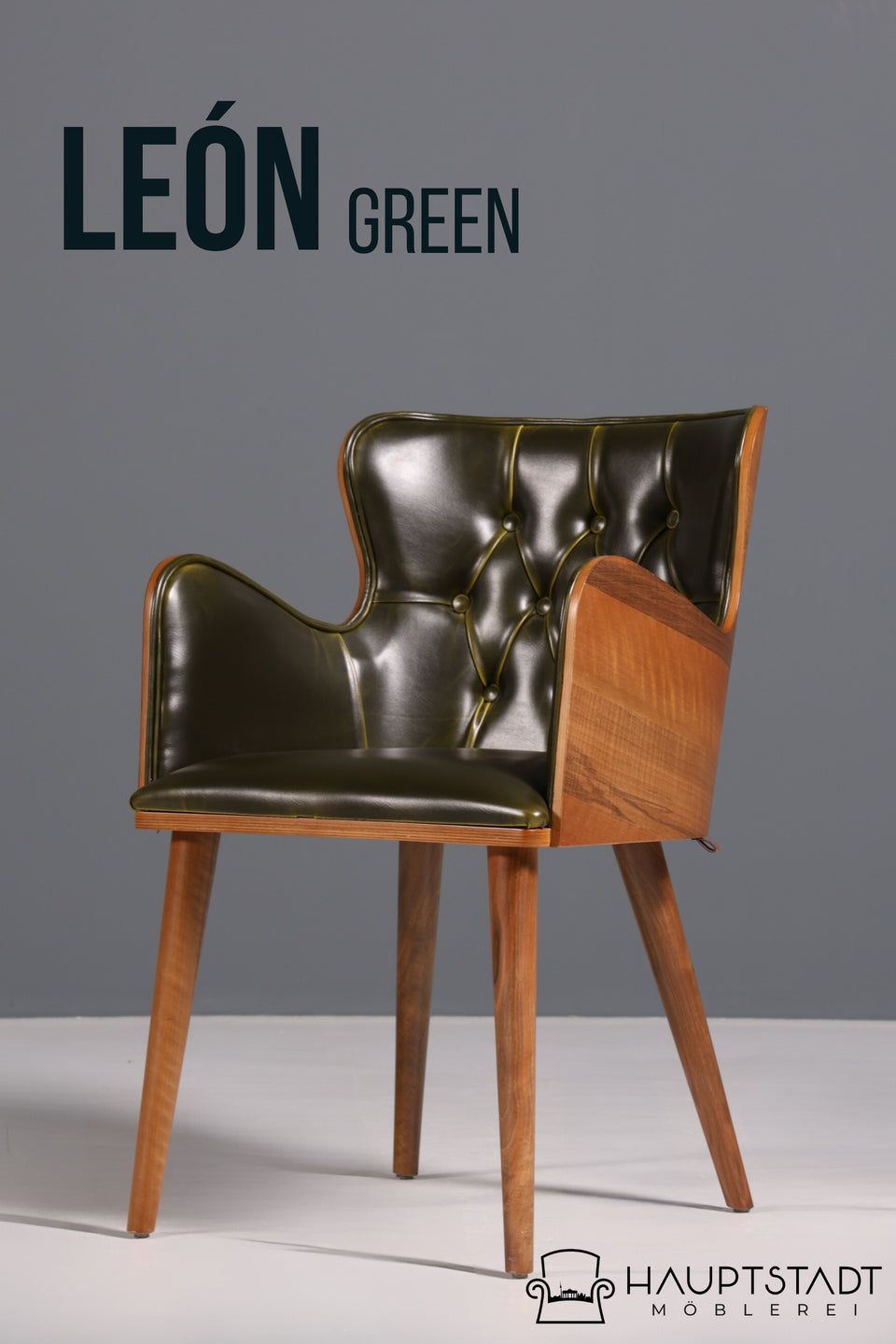 Edler Stuhl im Chesterfield Stil "Leon"