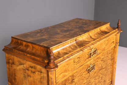 G545 Finish cm Stilvoller Biedermeier Sekretär Louis Philippe Vertiko Antik Kommode Schreibkommode Office Desk (Kopie)