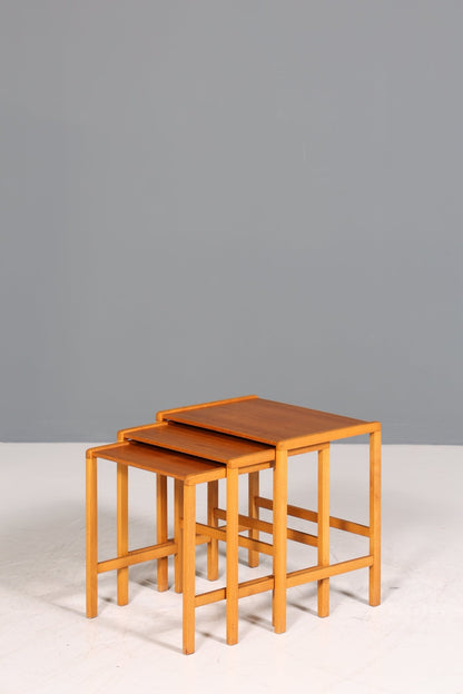 Traumhaftes Mid Century Tisch Set Couchtisch Vintage 3er Satz Ablagetisch Retro Beistelltisch