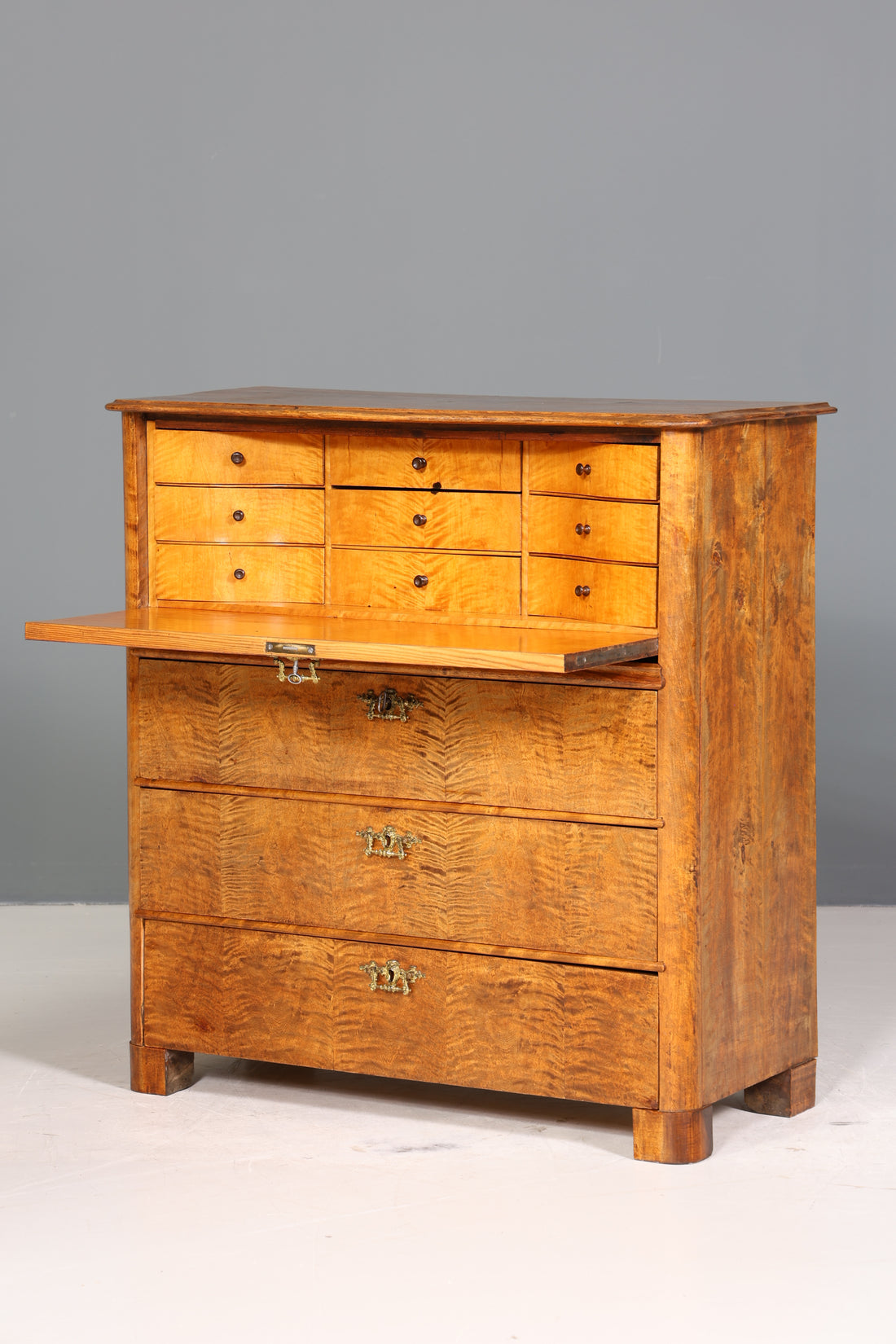 Wunderschöner Biedermeier Sekretär Vertiko Antik Kommode Louis Philippe Schreibkommode