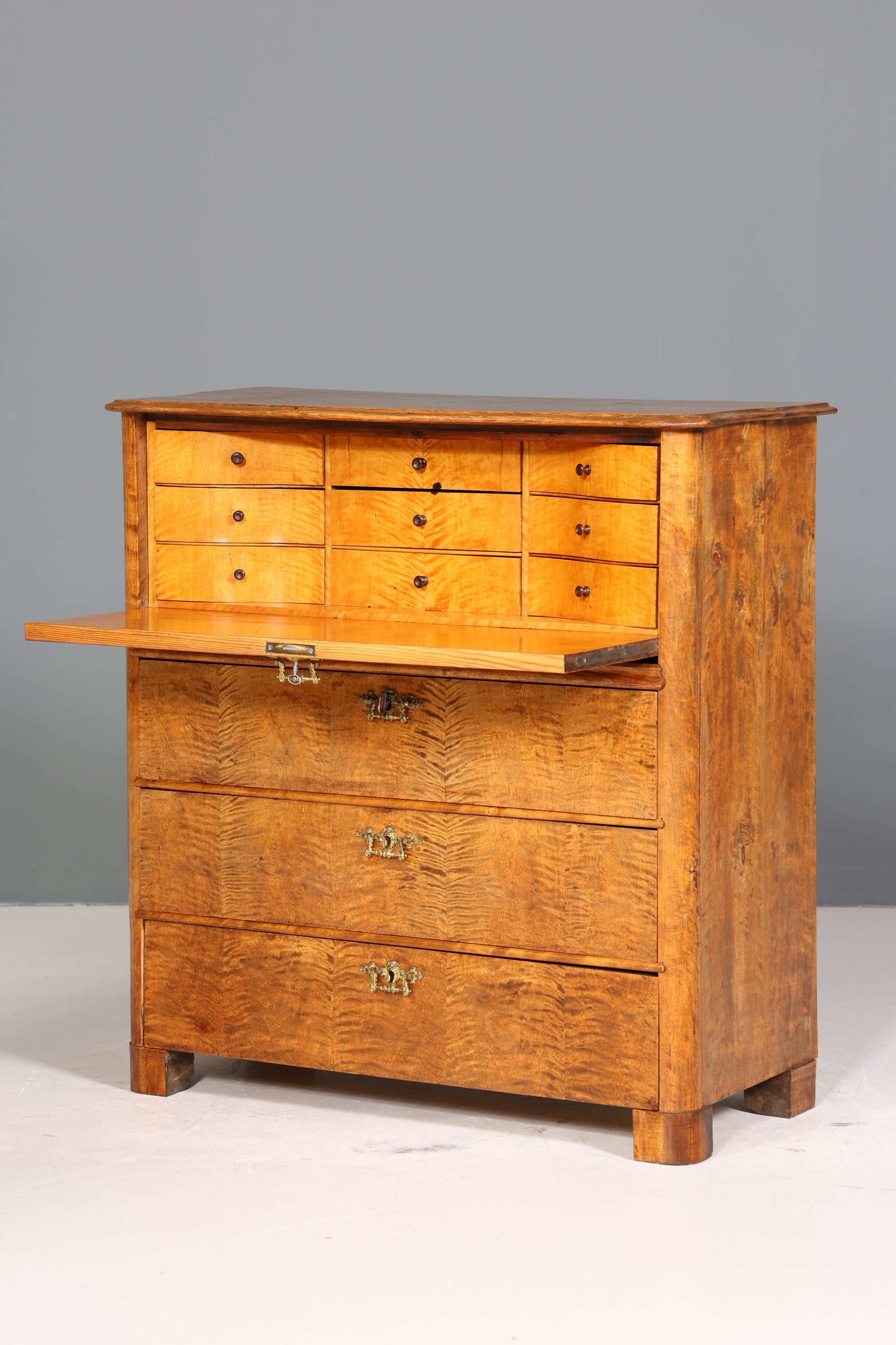 Wunderschöner Biedermeier Sekretär Vertiko Antik Kommode Louis Philippe Schreibkommode