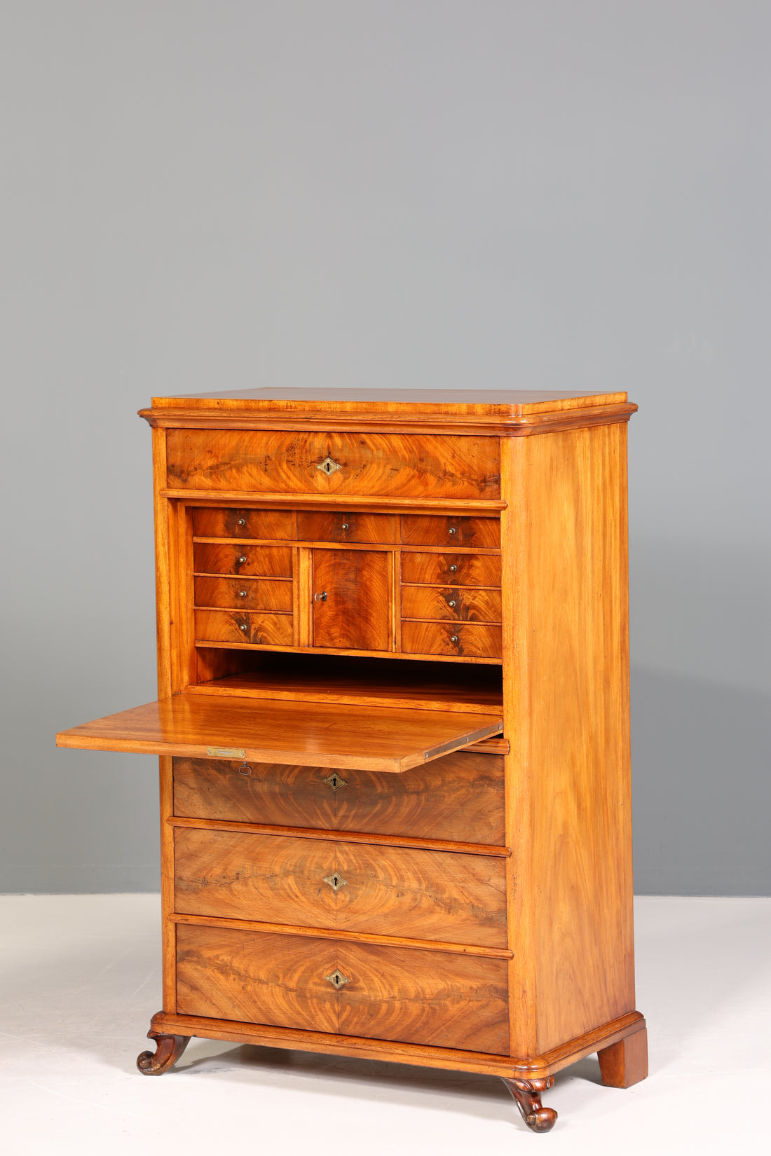 Wunderschöner Louis Philippe Sekretär Vertiko Gründerzeit Kommode um 1880 Schubladenkommode
