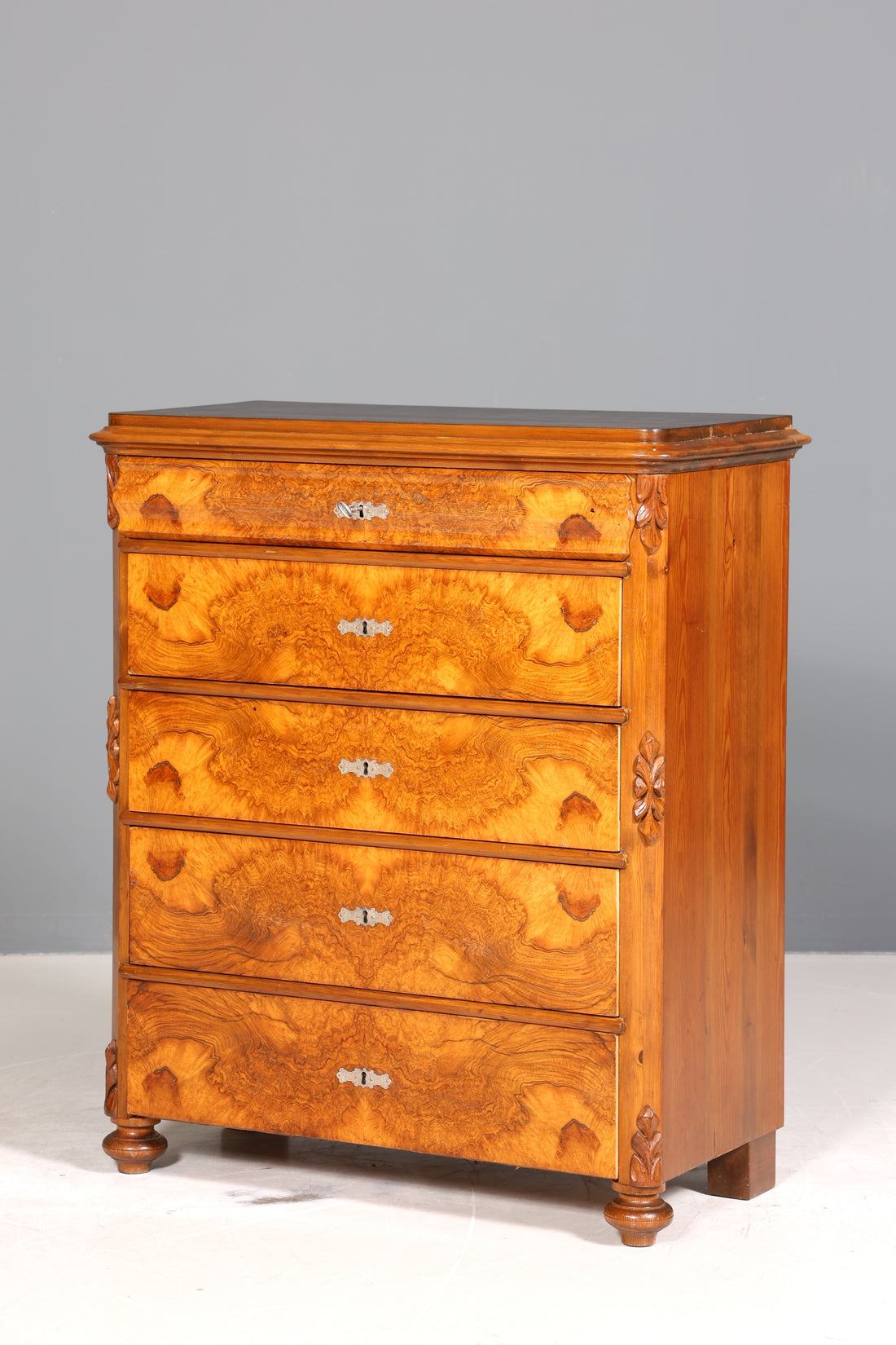 Wunderschöne Louis Philippe Kommode Gründerzeit Schubladen Kommode um 1880