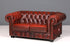 F953 Finish cm Wunderschönes Original Chesterfield 2er Sofa Englisch Oxblood Leder 2- Sitzer Couch