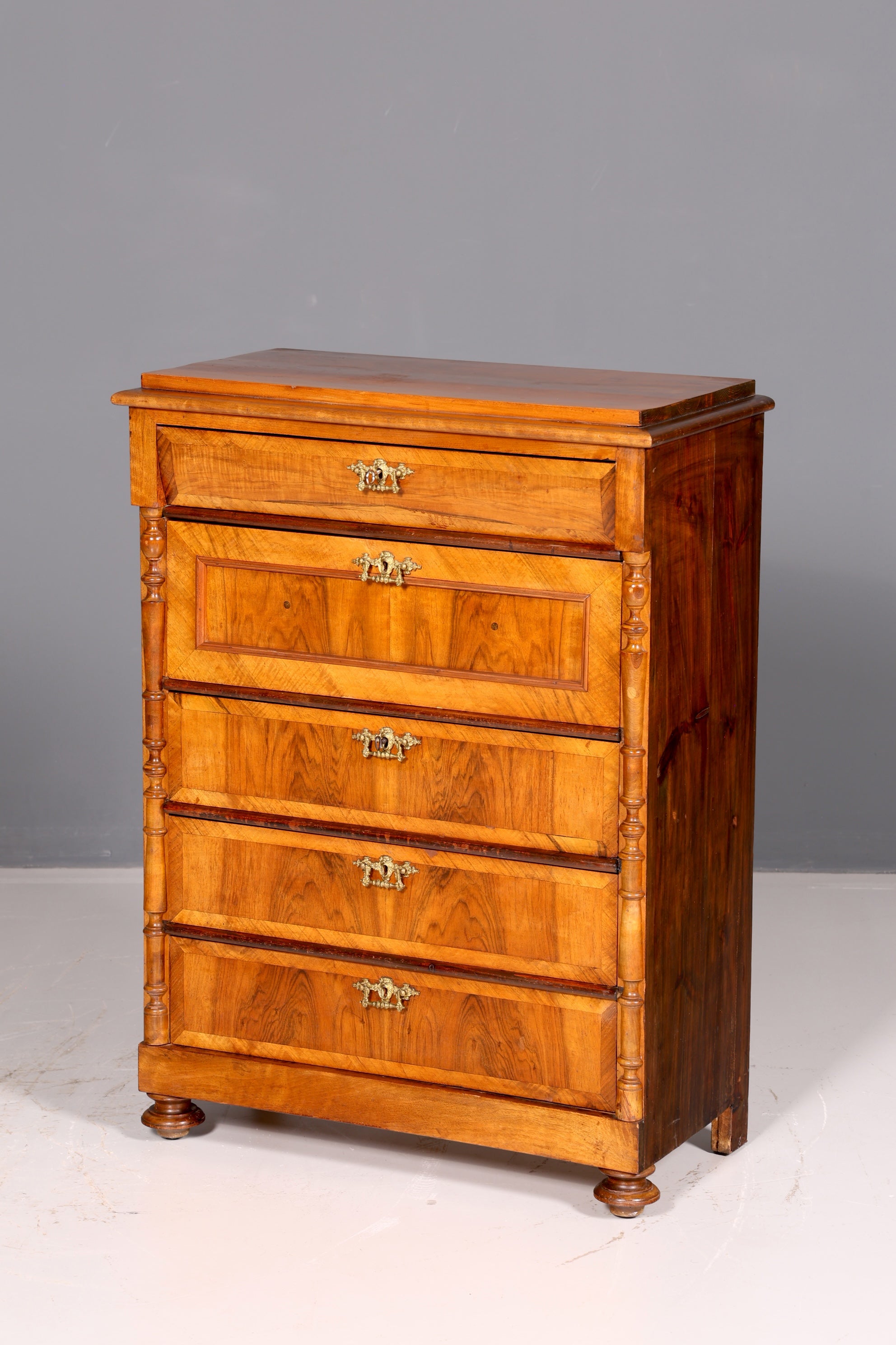 Wunderschöne Gründerzeit Kommode Jugendstil Vertiko Schubladenkommode Wäschekommode Antik Massivholz