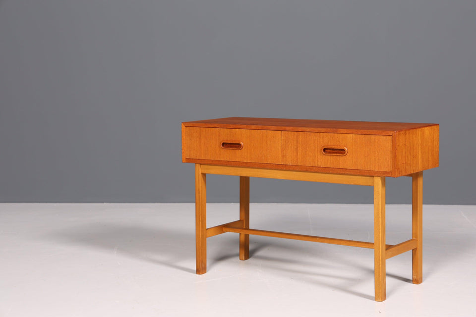 Schlichte Kommode "Made in Denmark" Teak Holz Beistelltisch Flur Kommode