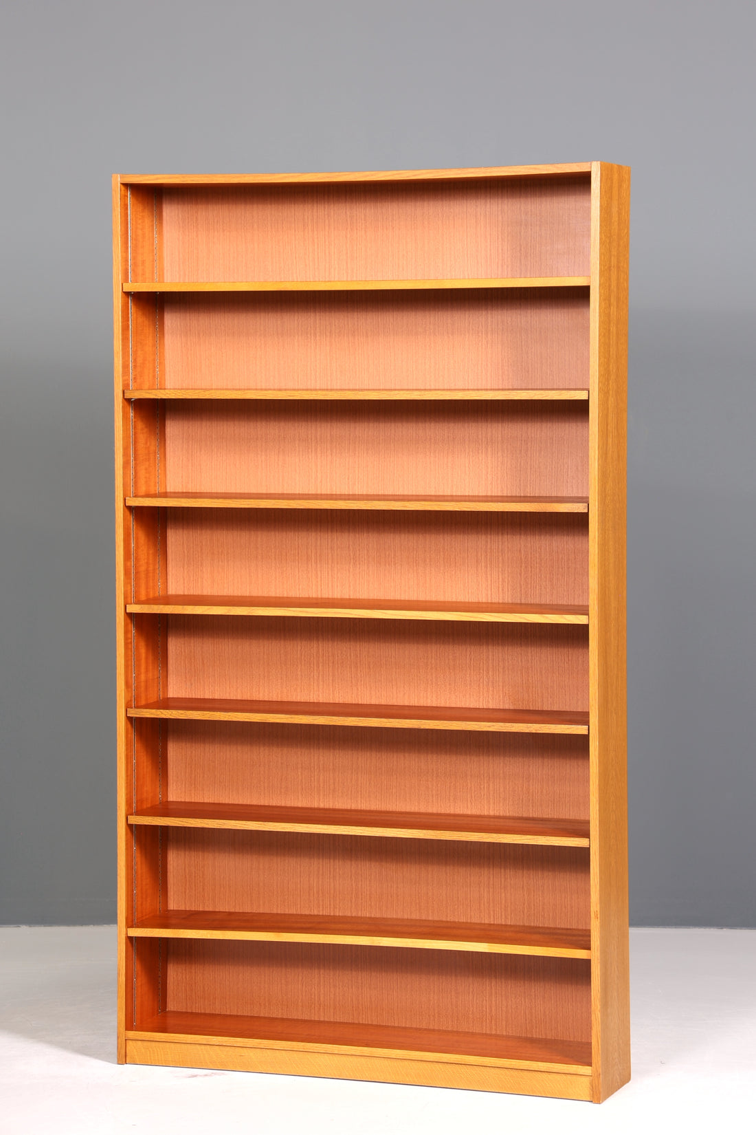 Schlichtes XXL Mid Century Regal Vintage Bücherregal Schrank Buchablage 60s Bookshelf 2 von 5