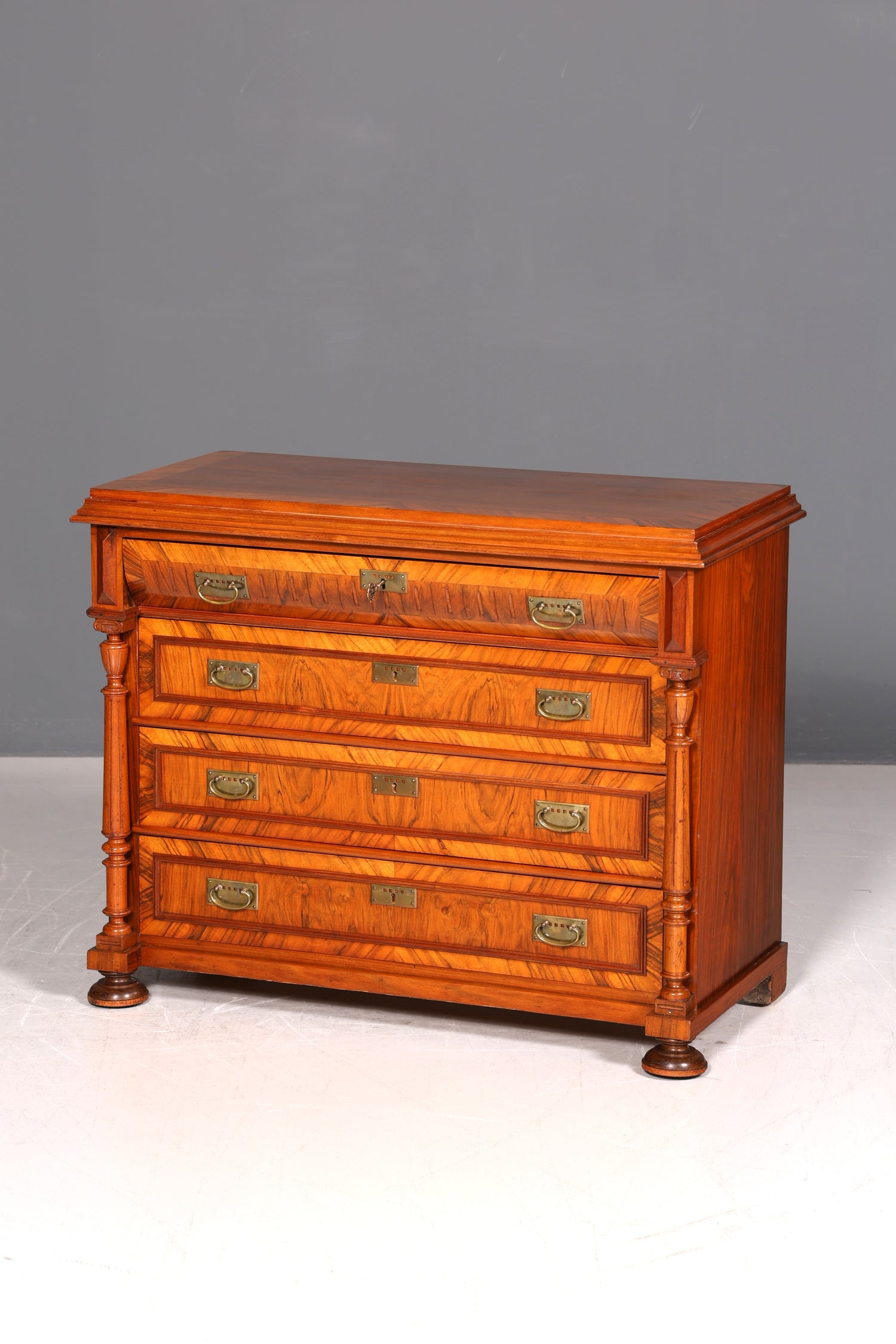 Wunderschöne Gründerzeit Kommode Louis Philippe Antik Sideboard Schubladenkommode Wäschekommode 1890