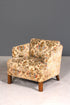 Wunderschöner Chippendale Sessel Art Deco Stil Lounge Floraler Samt Stoff Sessel 2 von 2