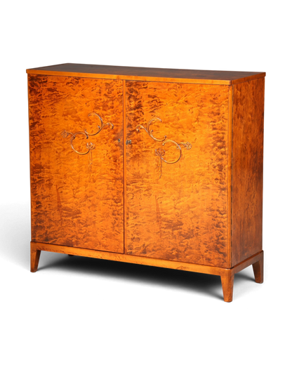 E897 Finish Stilvoller Original Art Deco Schrank Vertiko Kleiderschrank um 1940