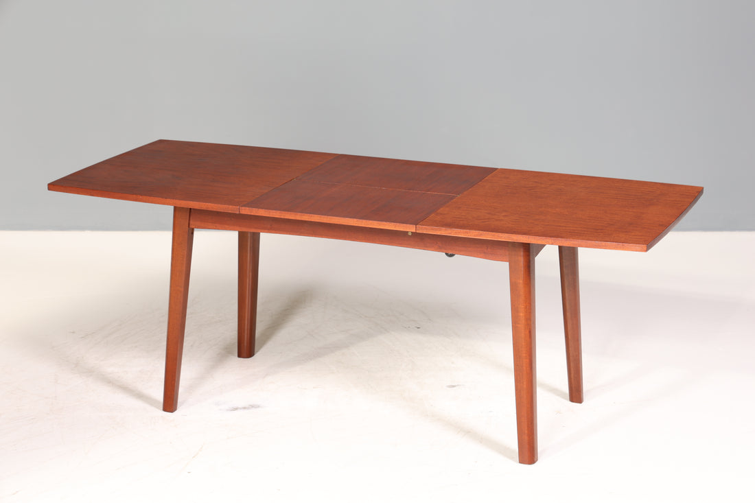Wunderschöner Mid Century Küchentisch Vintage Tisch ausziehbar und höhenverstellbar VEB Esszimmer Tisch