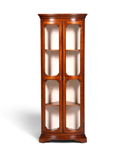 Wunderschöne Original Selva Eckvitrine Antik Stil Vitrine Schrank Geschirrschrank Glasvitrine