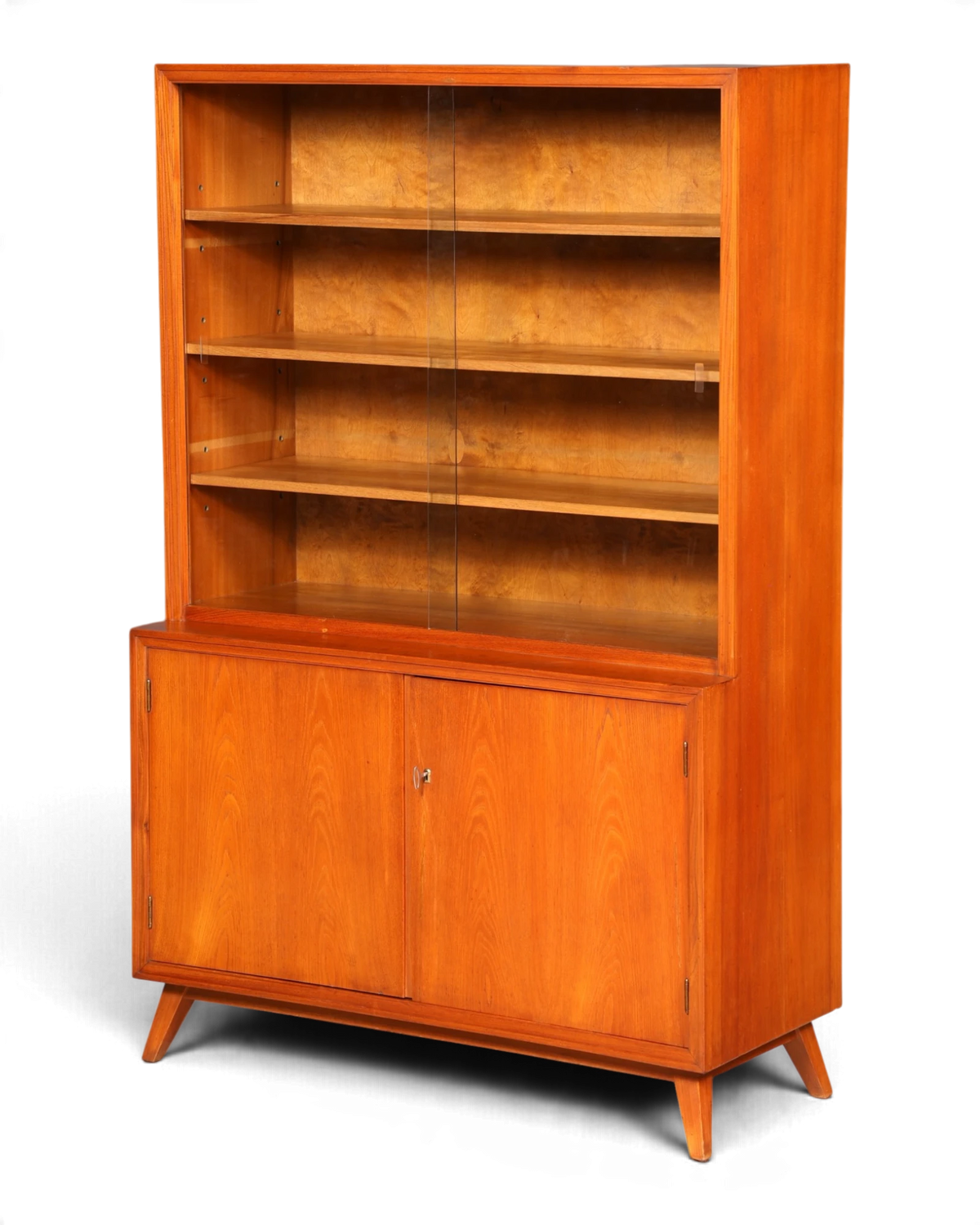 Beautiful Mid-Century Display Cabinet, Bookcase, Vintage Glass Cabinet, Sideboard, Retro Solid Wood