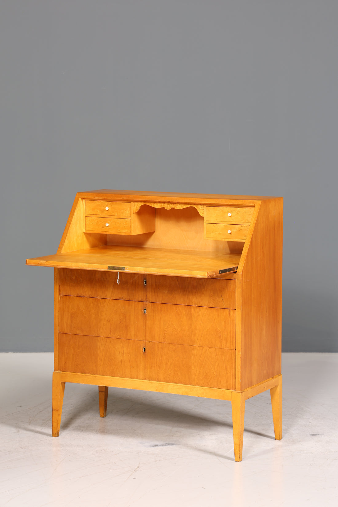 Wunderschöner Sekretär im Biedermeier Stil um 1930 echt Holz Schreibmöbel Kommode