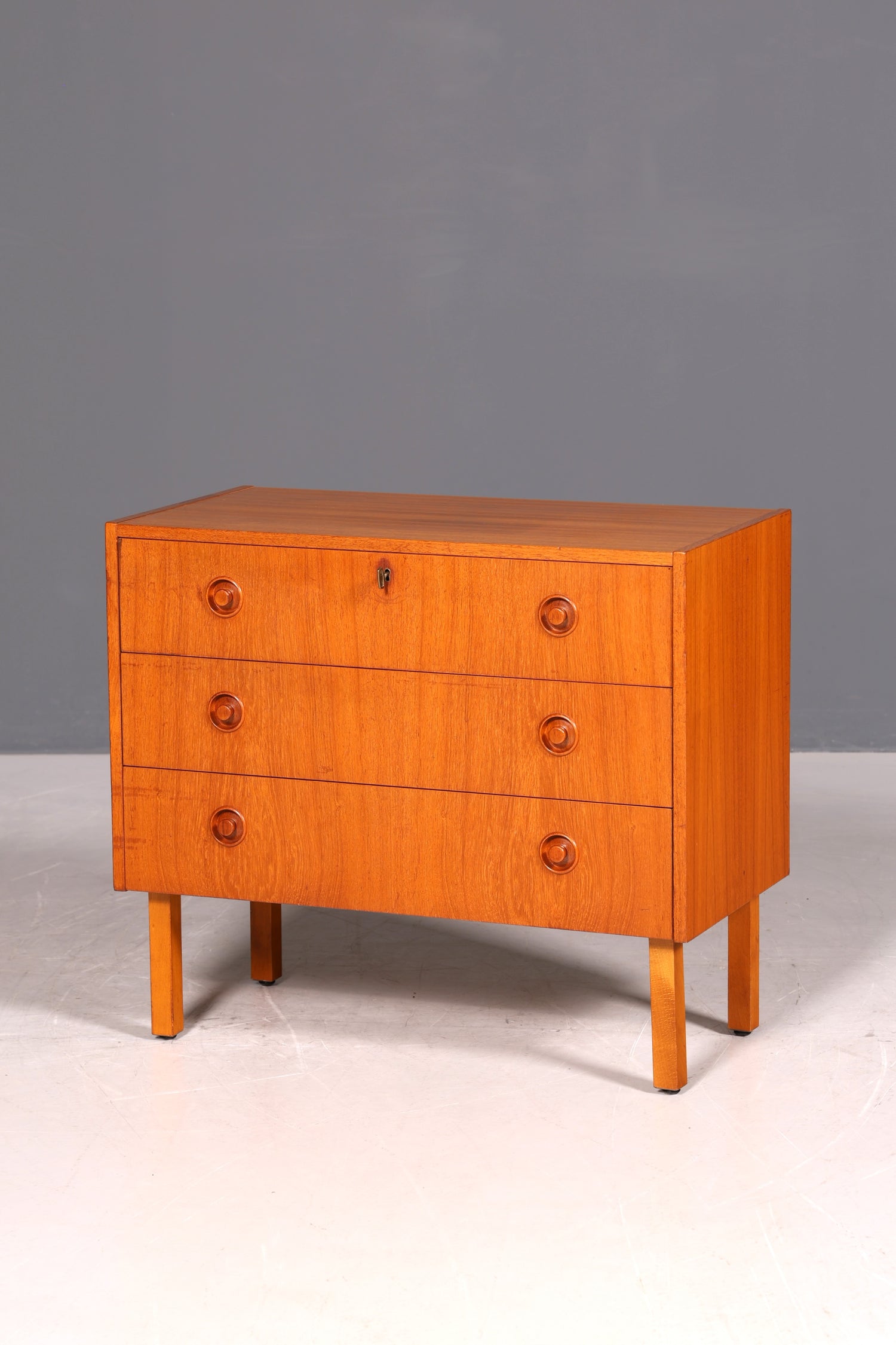G371 Finish Wunderschöne Mid Century Kommode Teak Holz Sideboard Vintage Schubladen Kommode (Kopie)