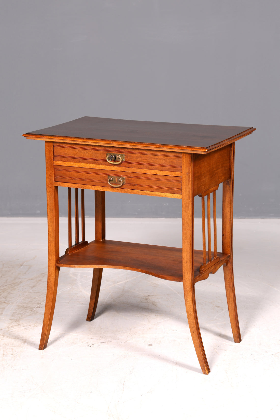 Stunning Art Nouveau Sewing Table Side Table Antique circa 1910 Dresser Genuine Wood Occasional Table