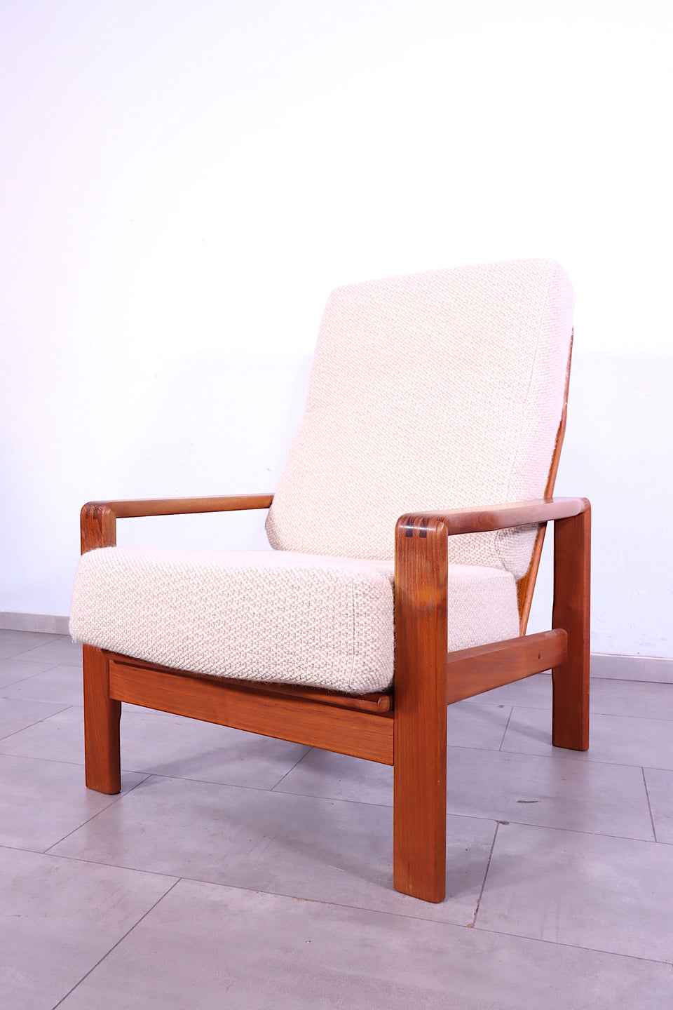 Mid Century Sessel Danish Design Teak Holz Relax Sessel
