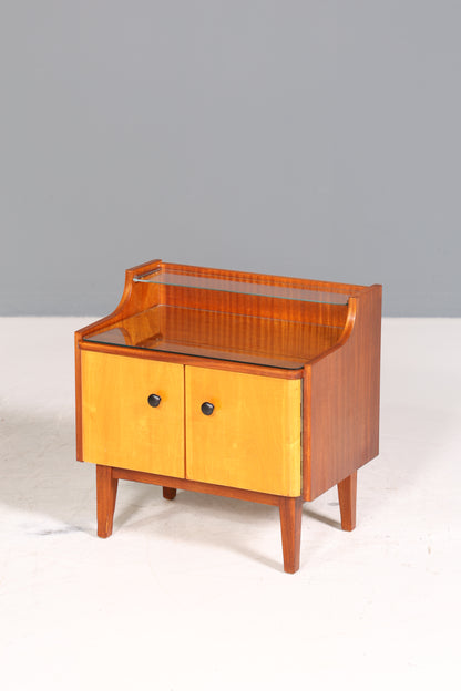 Wunderschöne Mid Century Kommode Vintage Nachttisch 60s Schubladenkommode 1 von 2