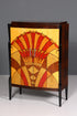 Traumhaftes Art Deco Stil Highboard Schrank Kommode Vertiko Sun Cabinet