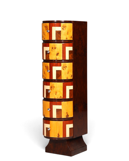 Edles Art Deco Stil Highboard Kommode Vertiko Schubladenkommode