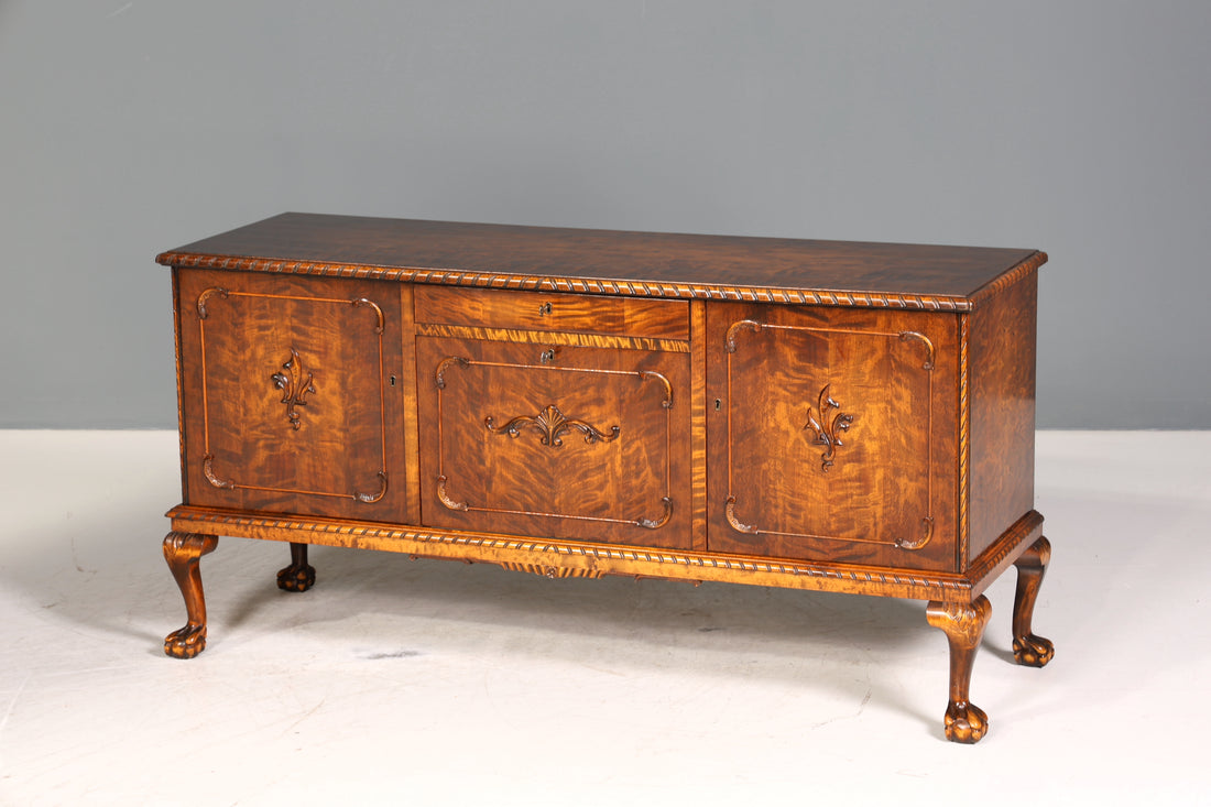 Traumhaftes Chippendale Sideboard Kommode Barock Stil echt Holz TV Schrank