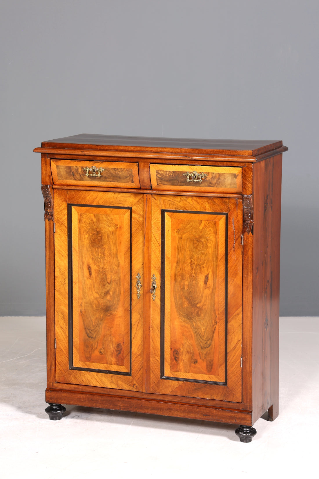 Traumhaftes Gründerzeit Vertiko Jugendstil Schrank Antik Highboard Kommode
