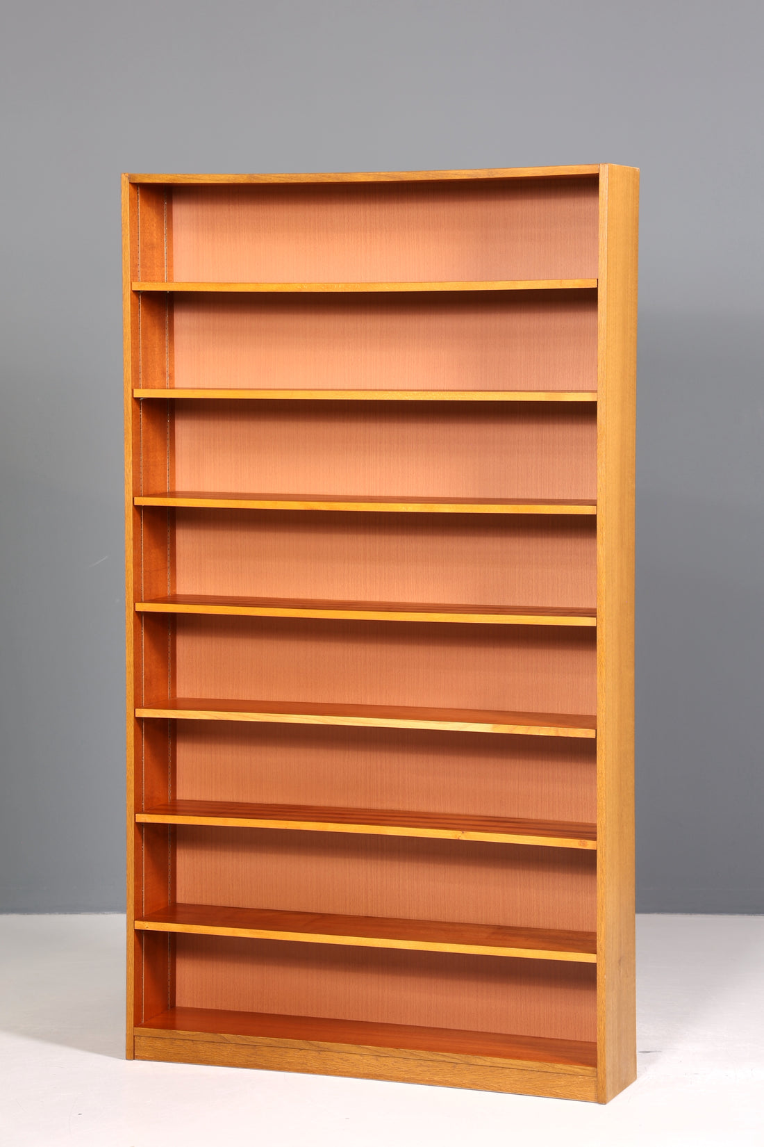 Schlichtes XXL Mid Century Regal Vintage Bücherregal Schrank Buchablage 60s Bookshelf 1 von 5