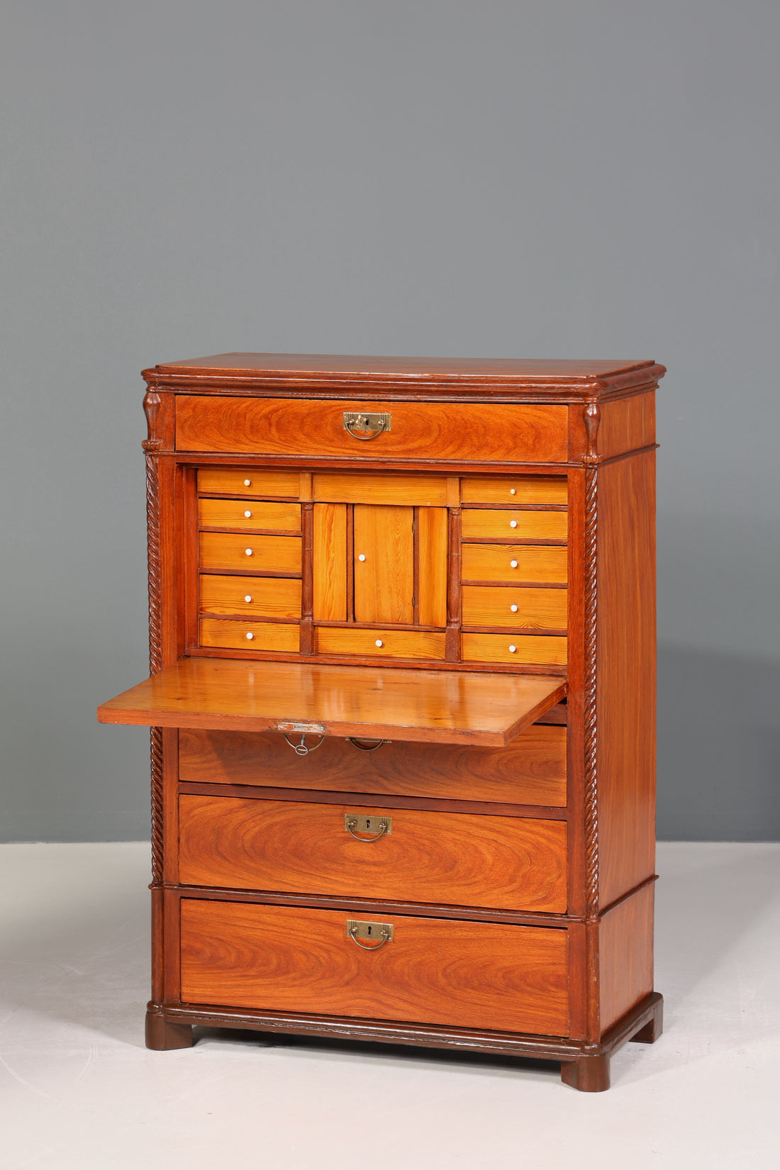 Wunderschöner Gründerzeit Sekretär Vertiko Highboard Louis Philippe Kommode um 1880