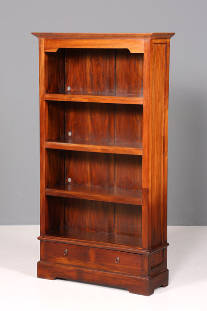 Traumhaftes Regal im Kolonial Stil Schrank Englisch Antik Stil Bücherregal Bibliothek Bookshelf 1 von 3