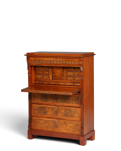 Stilvoller Gründerzeit Sekretär Vertiko Highboard Jugendstil Kommode Schrank um 1880