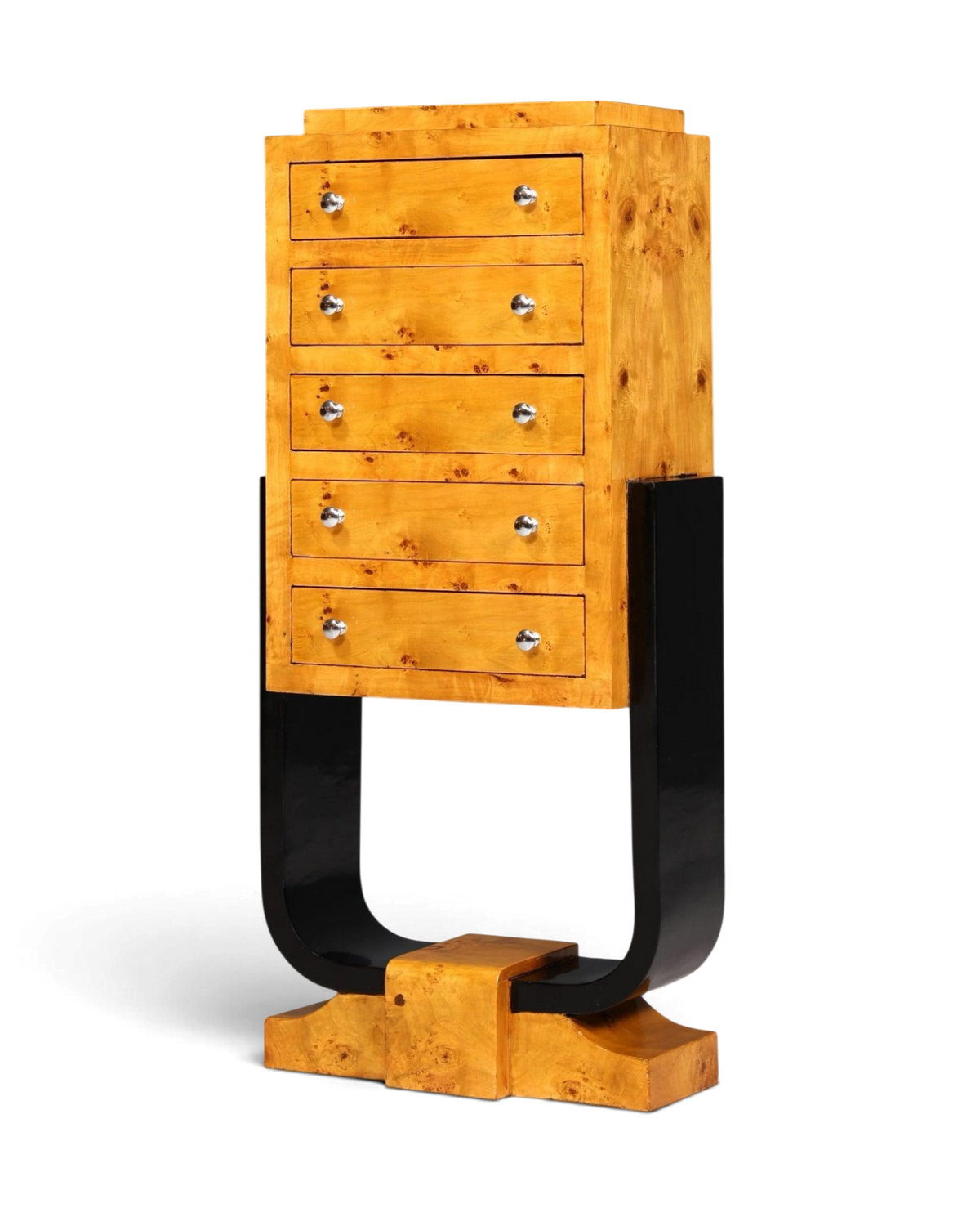 Traumhaftes Art Deco Design Highboard Biedermeier Stil Kommode