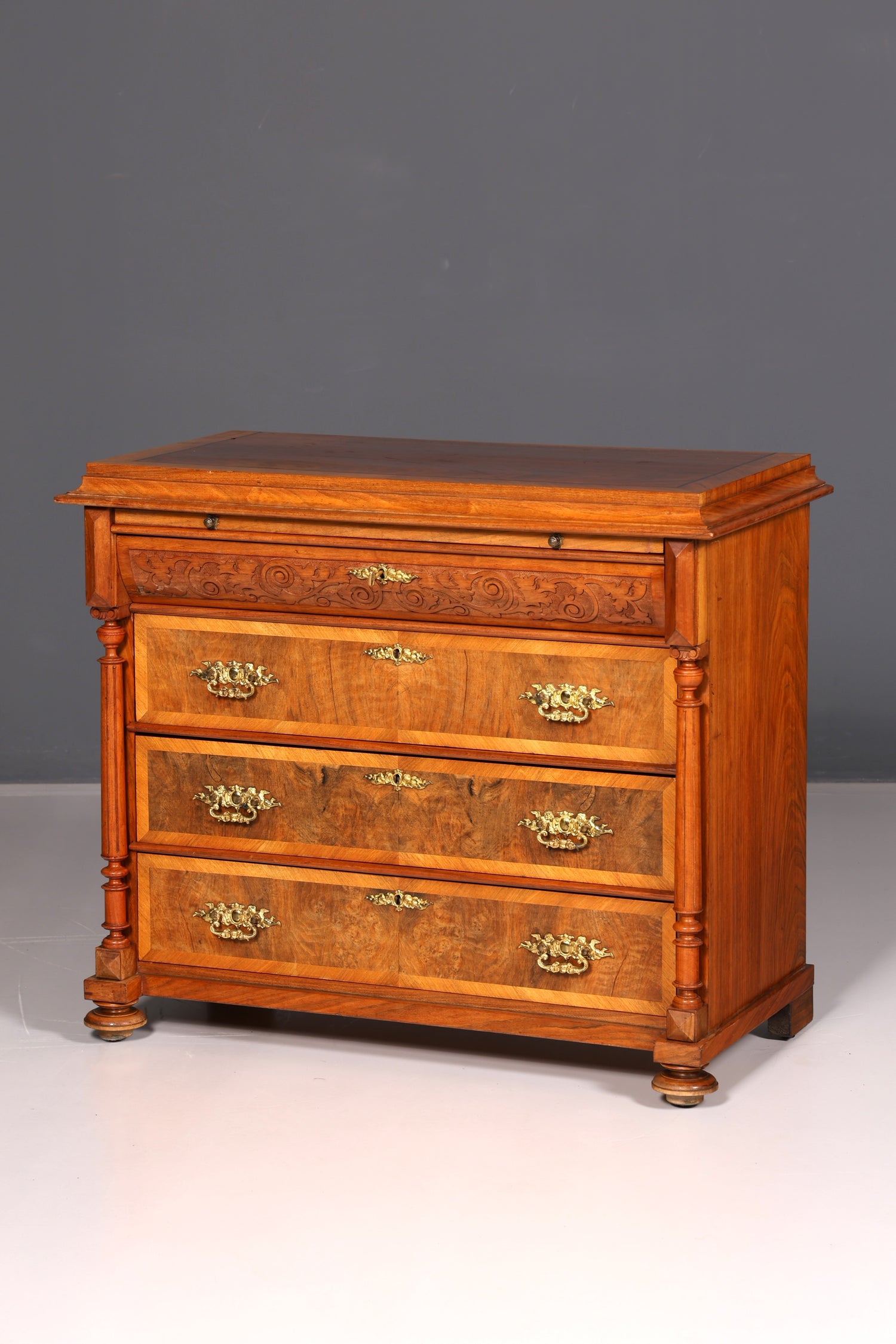 Wunderschöne Gründerzeit Kommode Jugendstil Antik Sideboard Schubladenkommode Wäschekommode Massivholz