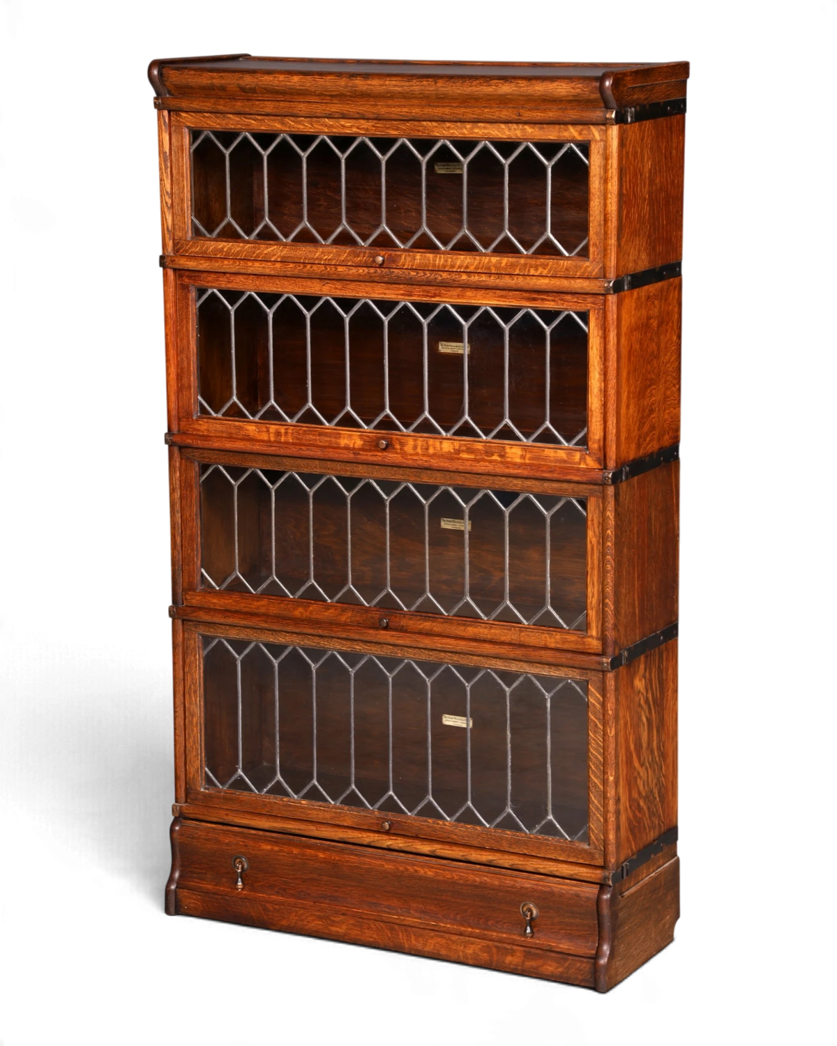Beautiful original Globe Wernicke bookcase, 5 modules, display cabinet, modular bookcase, English library, solid wood