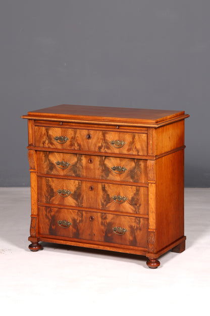 Beautiful Gründerzeit Louis Philippe antique chest of drawers, sideboard, drawer chest, linen chest, solid wood