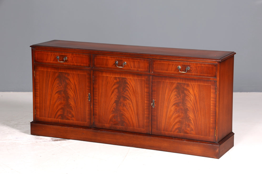 Wunderschönes Englisches Sideboard Mahagoni Schrank Antik 60s Buffetschrank Kommode