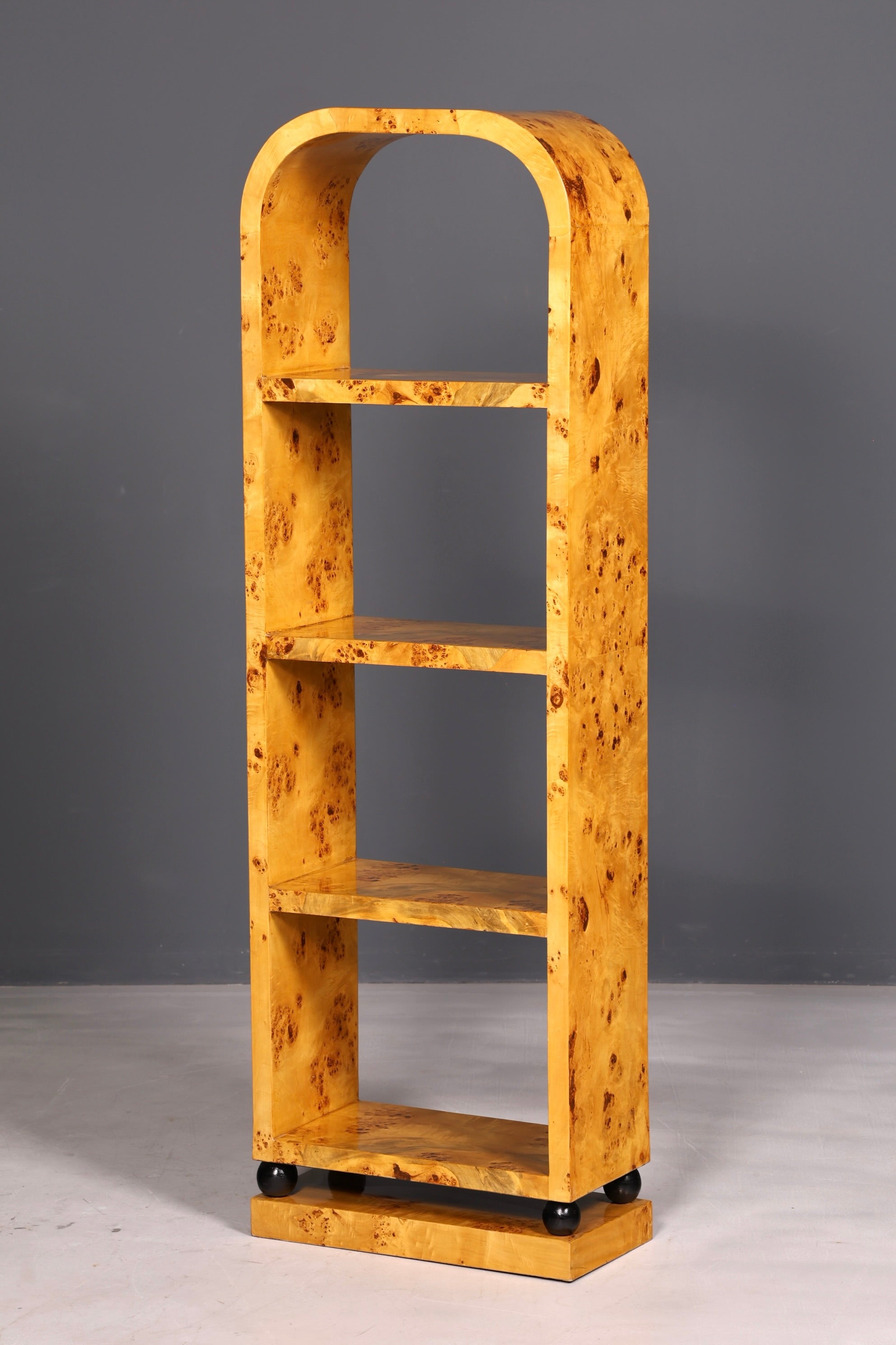 Beautiful Art Deco birch bookcase, iconic shelving unit, bookshelf, book storage