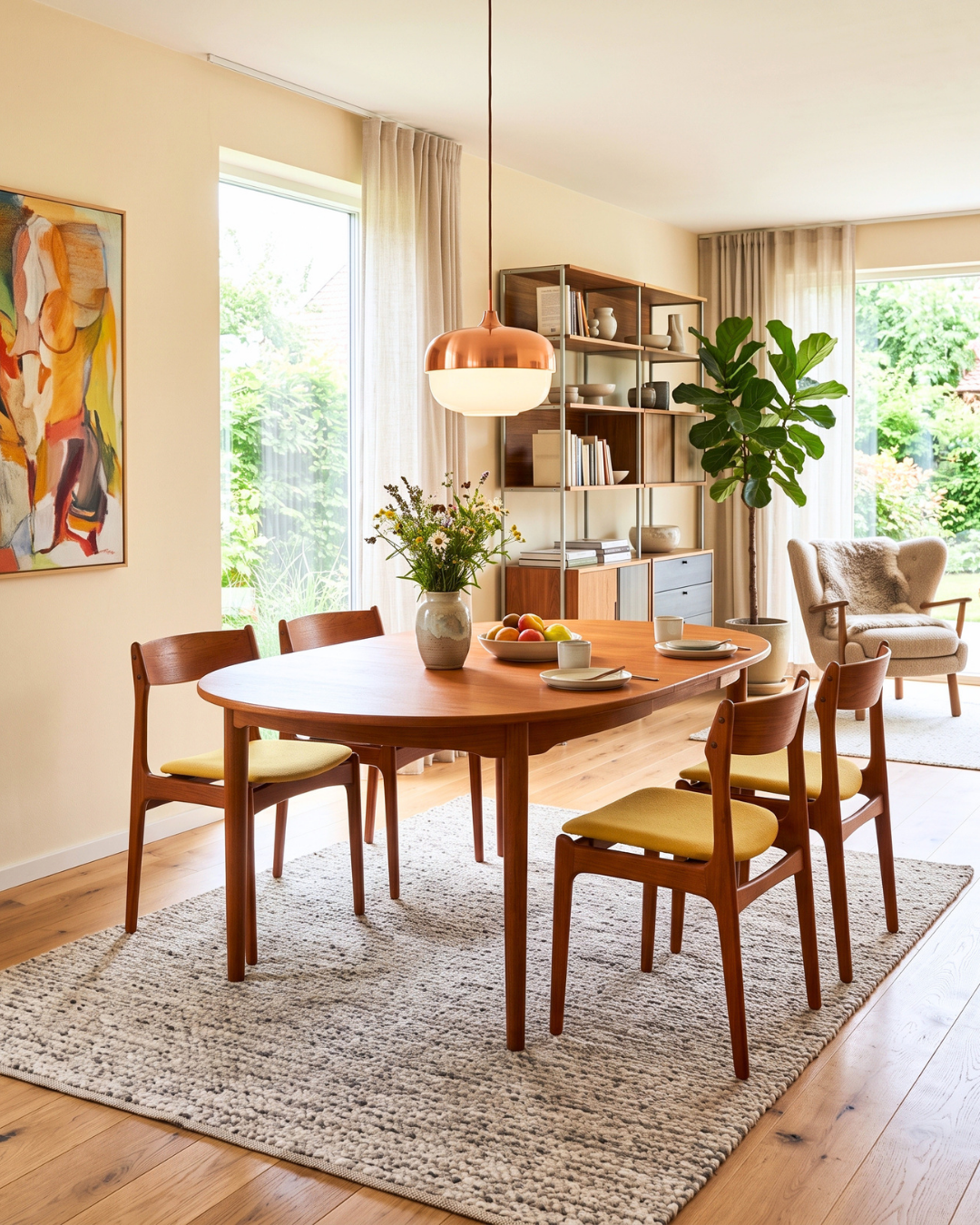 4x Original Erik Buch Stühle von Oddense Maskinsnedkeri A-S  Mid Century Danish Design Teak Holz Esszimmer Stühle Küchenstühle