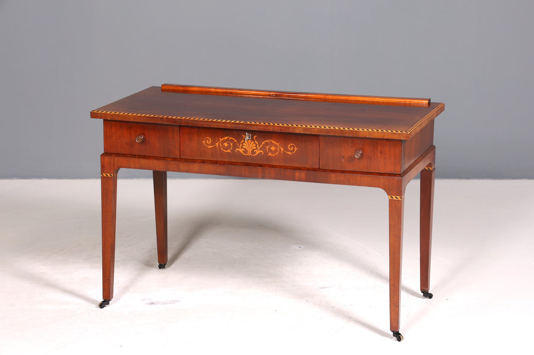 Filigraner Englischer Schreibtisch Englisch Desk Regency Empire Stil Bürotisch 60s Office Table