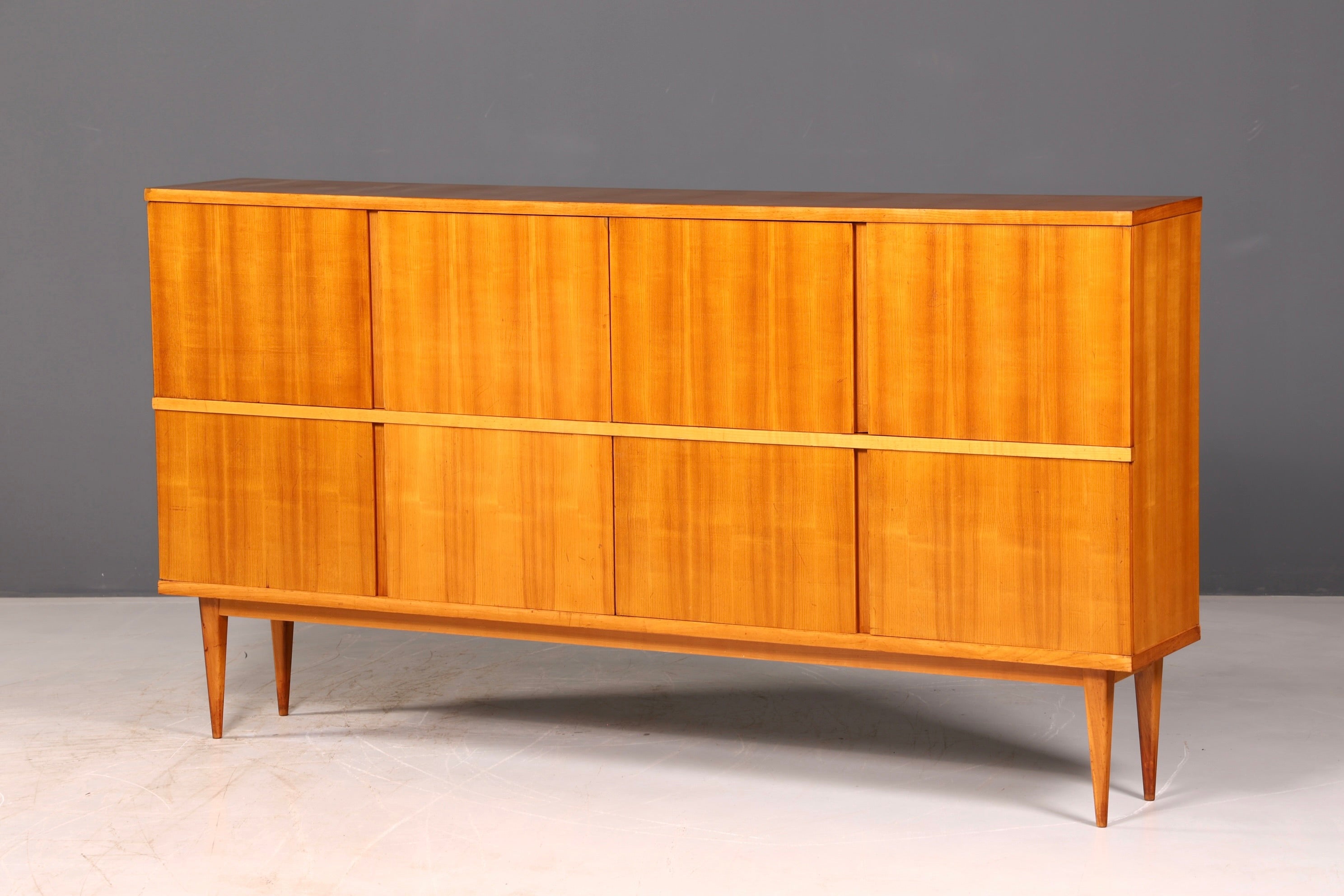 Stunning XXL Mid-Century Sideboard Retro Highboard 1960s Cabinet Sideboard Dresser solid wood
