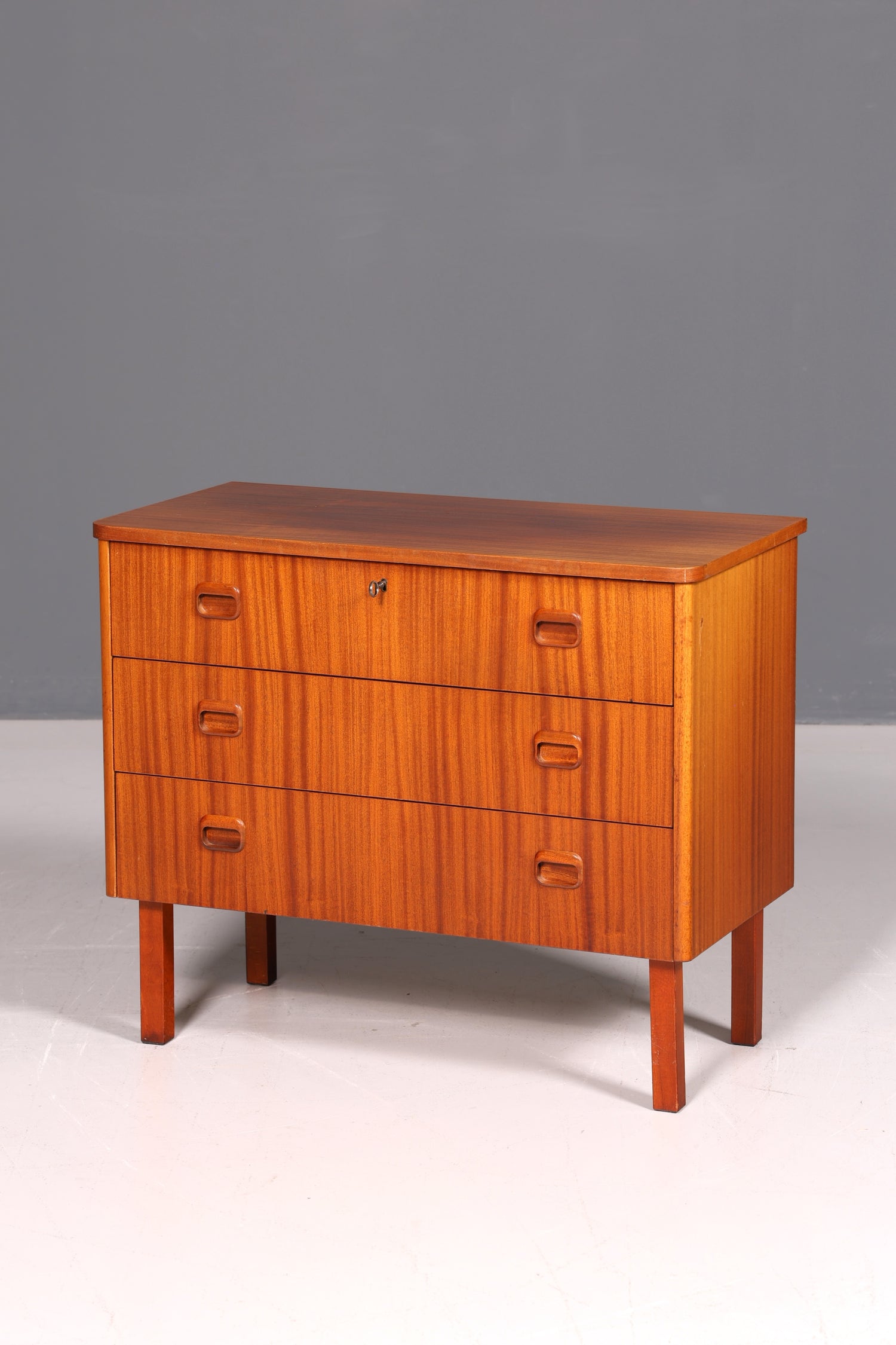 Wunderschöne Mid Century Kommode echt Holz Sideboard Danish Design Vintage Schubladenkommode 60s