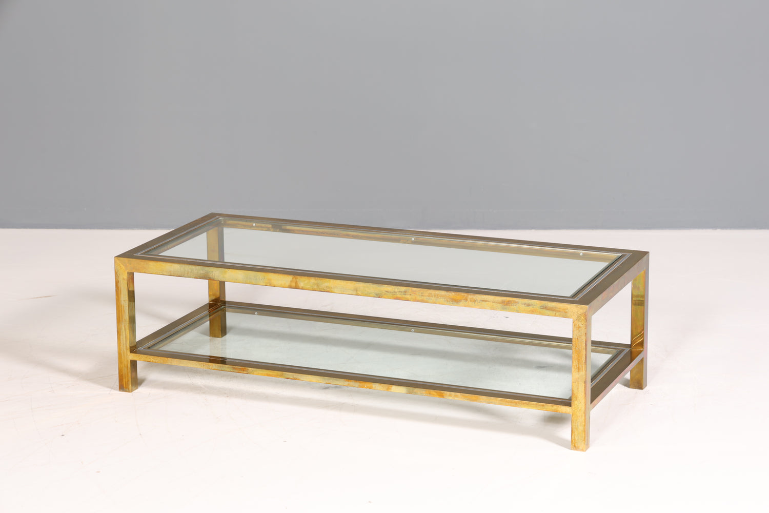 Wunderschöner Tisch im Maison Charles Stil Chrome Mid Century Coffee Table 70s Couchtisch Wohnzimmer Tisch